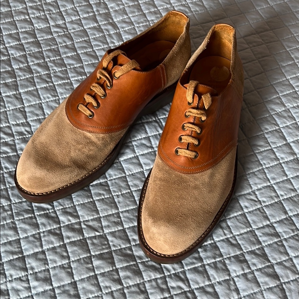 Polo by Ralph Lauren Tan and Brown Oxford Shoes